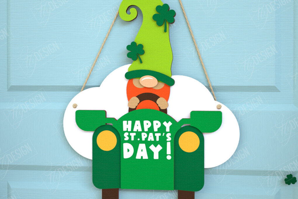 Intra απο ξύλο plywood 3mm-4mm πάχος – Σημάδια του Αγίου Πατρικίου | Διακόσμηση τοίχου Δίασταση  40x30 cm INTRAFABR-115677616