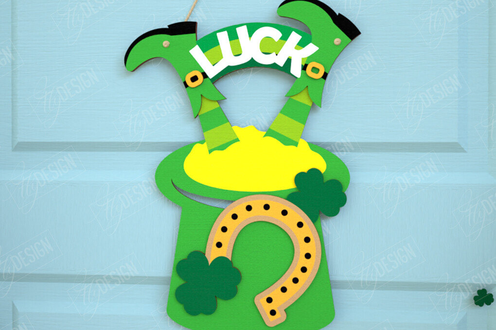 Intra απο ξύλο plywood 3mm-4mm πάχος – Σημάδια του Αγίου Πατρικίου | Διακόσμηση τοίχου Δίασταση  40x30 cm INTRAFABR-115677961