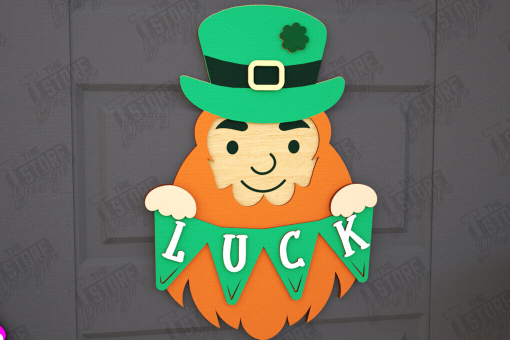 Intra απο ξύλο plywood 3mm-4mm πάχος – Σημάδια του Αγίου Πατρικίου | Διακόσμηση τοίχου Δίασταση  40x30 cm INTRAFABR-115373371