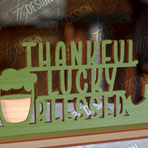Intra απο ξύλο plywood 3mm-4mm πάχος – St. Patrick's Day Stand |3D Stand Laser Δίασταση  20x20 cm INTRAFABR-91503864