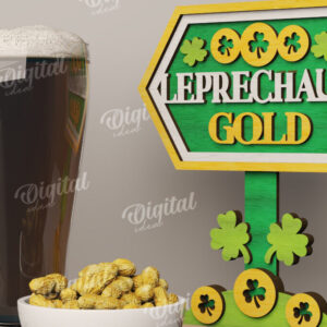 Intra απο ξύλο plywood 3mm-4mm πάχος – St Patrick's Day Stand Decor Δίασταση  20x20 cm INTRAFABR-115296099