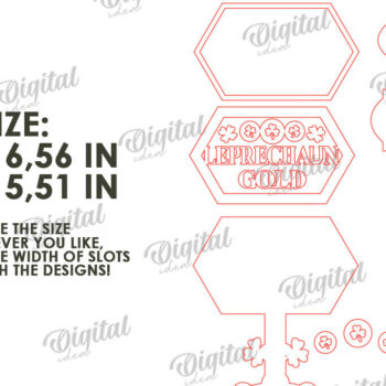 Intra απο ξύλο plywood 3mm-4mm πάχος – St Patrick's Day Stand Decor Δίασταση  20x20 cm INTRAFABR-115296099 - Image 3