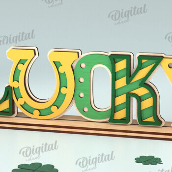 Intra απο ξύλο plywood 3mm-4mm πάχος – St Patrick's Day Stand Decor Δίασταση  20x20 cm INTRAFABR-115495507 - Image 1