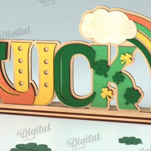 Intra απο ξύλο plywood 3mm-4mm πάχος – St Patrick's Day Stand Decor Δίασταση  20x20 cm INTRAFABR-115495691