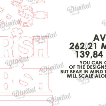 Intra απο ξύλο plywood 3mm-4mm πάχος – St Patrick's Day Stand Decor Δίασταση  20x20 cm INTRAFABR-115495733 - Image 3