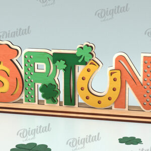 Intra απο ξύλο plywood 3mm-4mm πάχος – St Patrick's Day Stand Decor Δίασταση  20x20 cm INTRAFABR-115495838