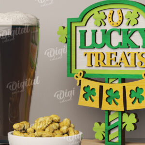 Intra απο ξύλο plywood 3mm-4mm πάχος – St Patrick's Day Stand Decor Δίασταση  20x20 cm INTRAFABR-115295720