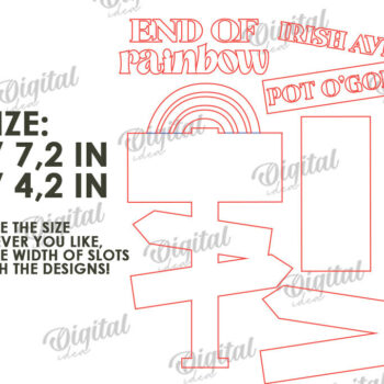 Intra απο ξύλο plywood 3mm-4mm πάχος – St Patrick's Day Stand Decor Δίασταση  20x20 cm INTRAFABR-115296041 - Image 3