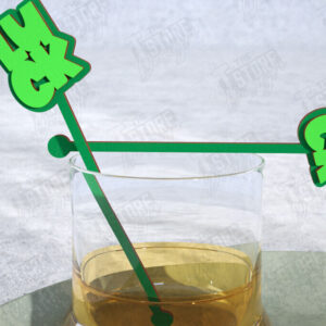 Intra απο ξύλο plywood 3mm-4mm πάχος – St Patrick's Day Sticks Stirring Drink Δίασταση  20x20 cm INTRAFABR-115372152