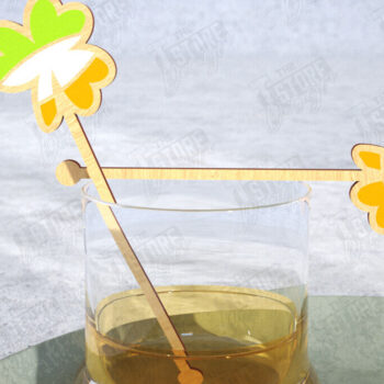 Intra απο ξύλο plywood 3mm-4mm πάχος – St Patrick's Day Sticks Stirring Drink Δίασταση  20x20 cm INTRAFABR-115372352 - Image 1
