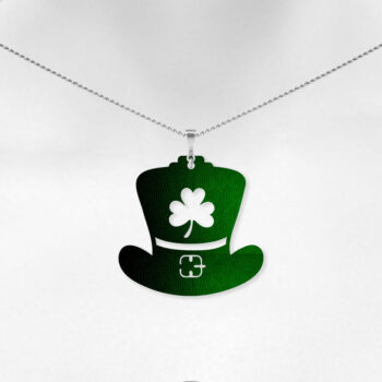 Intra απο ξύλο plywood 3mm-4mm πάχος – St Patrick's Earrings, καπέλο καλλικάτζαρων Δίασταση  5x5 cm INTRAFABR-7124335 - Image 5
