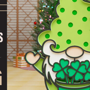 Intra απο ξύλο plywood 3mm-4mm πάχος – St Patricks Gnome Special Δίασταση  20x20 cm INTRAFABR-90967341 - Image 1