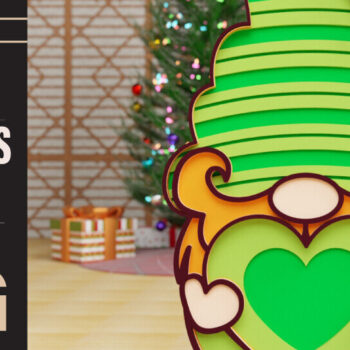 Intra απο ξύλο plywood 3mm-4mm πάχος – St Patricks Gnome Special Δίασταση  20x20 cm INTRAFABR-90967410 - Image 1