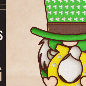 Intra απο ξύλο plywood 3mm-4mm πάχος – St Patricks Gnome Special Δίασταση  20x20 cm INTRAFABR-90836062 - Image 1