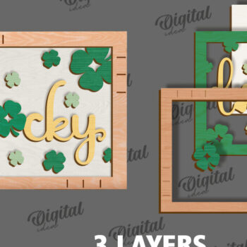 Intra απο ξύλο plywood 3mm-4mm πάχος – Πακέτο LaserCut Mini Signs St. Patrick Δίασταση  40x30 cm INTRAFABR-113928441 - Image 7