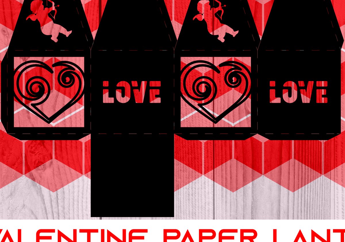 Intra απο ξύλο plywood 3mm-4mm πάχος – St Valentine Paper Lantern Series 0009 Δίασταση  20x20 cm INTRAFABR-7344383