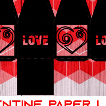 Intra απο ξύλο plywood 3mm-4mm πάχος – St Valentine Paper Lantern Series 0011 Δίασταση  20x20 cm INTRAFABR-7344404 - Image 1