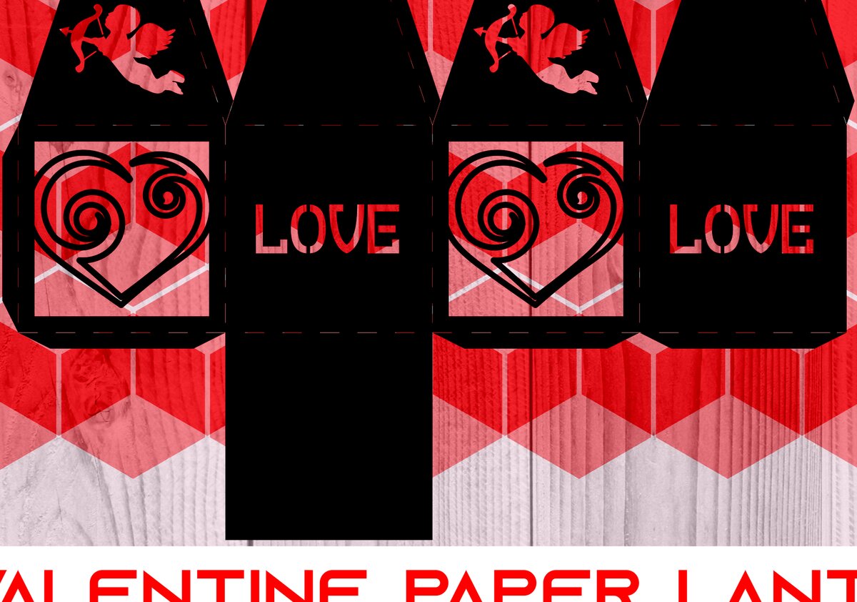 Intra απο ξύλο plywood 3mm-4mm πάχος – St Valentine Paper Lantern Series 0029 Δίασταση  20x20 cm INTRAFABR-7473935