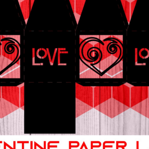 Intra απο ξύλο plywood 3mm-4mm πάχος – Σειρά 0049 από χαρτί φαναριού Αγίου Βαλεντίνου Δίασταση  20x20 cm INTRAFABR-7617377