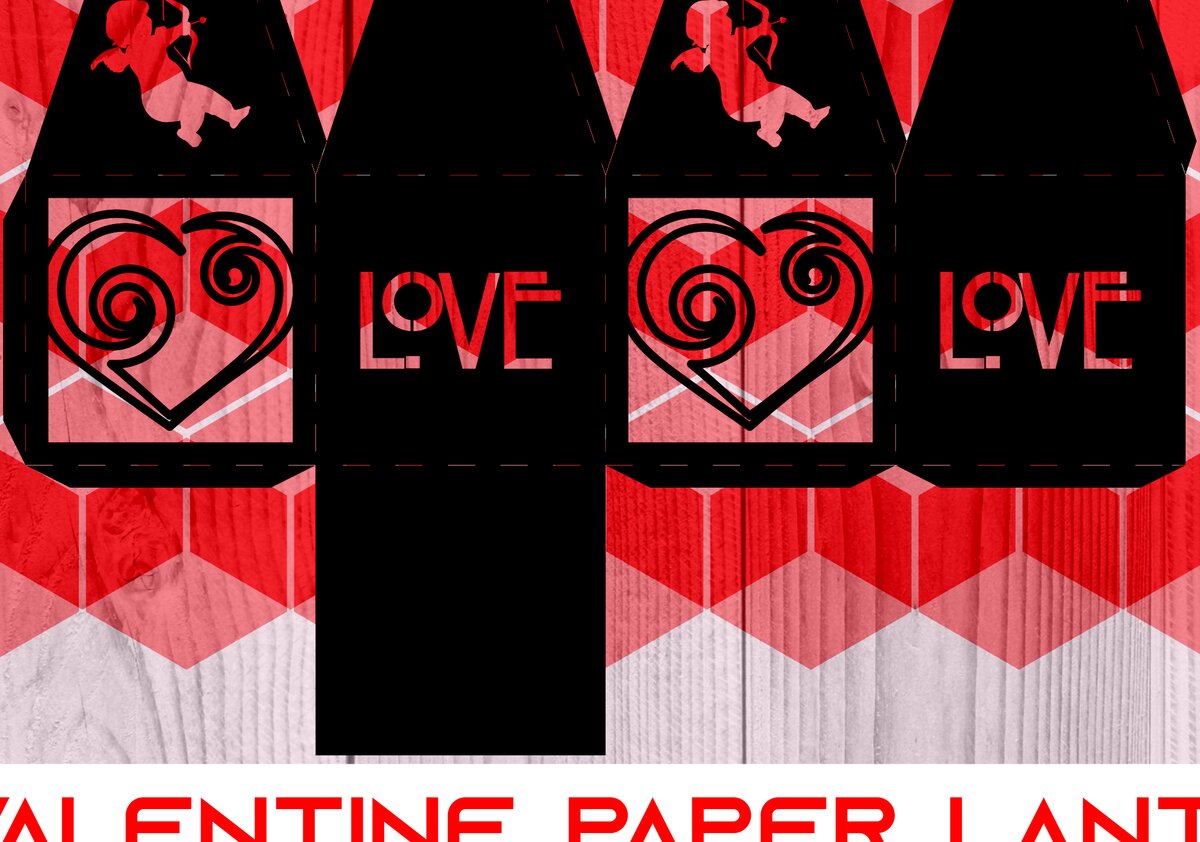 Intra απο ξύλο plywood 3mm-4mm πάχος – St Valentine Paper Lantern Series 0069 Δίασταση  20x20 cm INTRAFABR-7617929