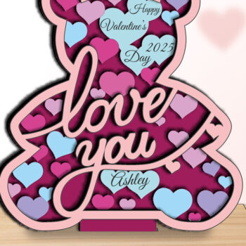 Intra απο ξύλο plywood 3mm-4mm πάχος – Δώρο σημάδι αγάπης για την ημέρα του Αγίου Βαλεντίνου Δίασταση  20x20 cm INTRAFABR-113129284 - Image 1