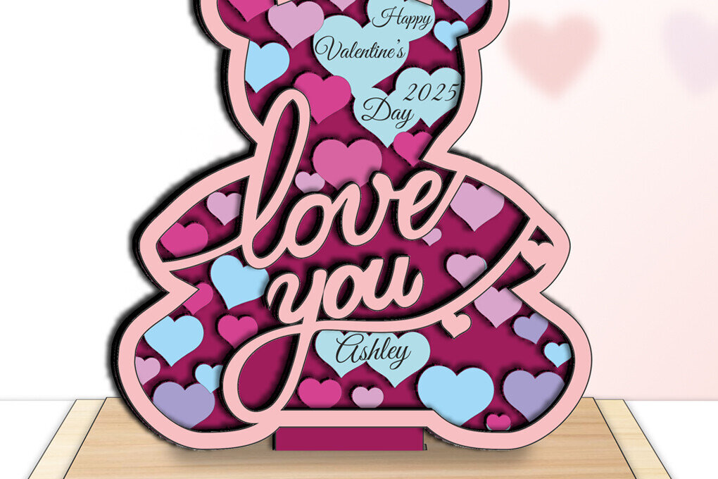 Intra απο ξύλο plywood 3mm-4mm πάχος – Δώρο σημάδι αγάπης για την ημέρα του Αγίου Βαλεντίνου Δίασταση  20x20 cm INTRAFABR-113129284