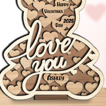 Intra απο ξύλο plywood 3mm-4mm πάχος – Δώρο σημάδι αγάπης για την ημέρα του Αγίου Βαλεντίνου Δίασταση  20x20 cm INTRAFABR-113129284 - Image 4