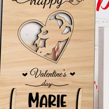 Intra απο ξύλο plywood 3mm-4mm πάχος – Δώρο κάρτα αγάπης Έρως για την ημέρα του Αγίου Βαλεντίνου Δίασταση  20x20 cm INTRAFABR-111871141 - Image 3