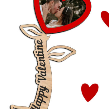 Intra απο ξύλο plywood 3mm-4mm πάχος – Αγάπη κορνίζα για την ημέρα του Αγίου Βαλεντίνου Δίασταση 20x20 cm INTRAFABR-114218764 - Image 1