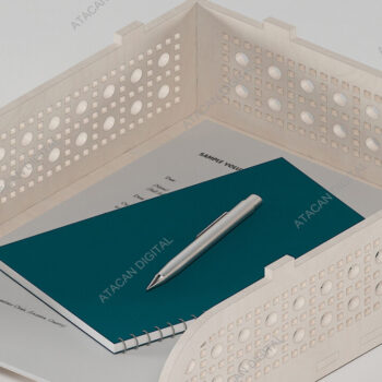 Intra απο ξύλο plywood 3mm-4mm πάχος – Δίσκοι χαρτιού που στοιβάζονται / Σετ κουτιών στοίβαξης Δίασταση  20x20 cm INTRAFABR-68568652 - Image 3