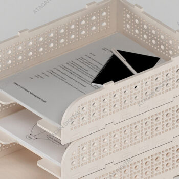 Intra απο ξύλο plywood 3mm-4mm πάχος – Δίσκοι χαρτιού που στοιβάζονται / Σετ κουτιών στοίβαξης Δίασταση  20x20 cm INTRAFABR-68568652 - Image 4