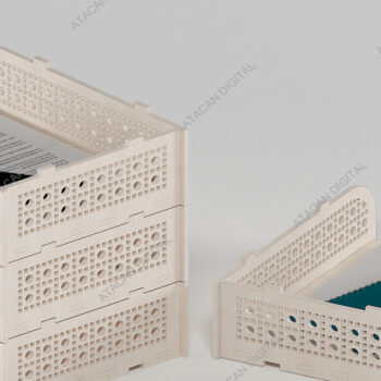 Intra απο ξύλο plywood 3mm-4mm πάχος – Δίσκοι χαρτιού που στοιβάζονται / Σετ κουτιών στοίβαξης Δίασταση  20x20 cm INTRAFABR-68568652 - Image 5