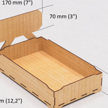 Intra απο ξύλο plywood 3mm-4mm πάχος – Αρχεία κοπής με λέιζερ με δυνατότητα στοίβαξης δίσκου πωλήσεων Δίασταση  20x20 cm INTRAFABR-122738679 - Image 2