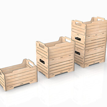 Intra απο ξύλο plywood 3mm-4mm πάχος – Αρχείο κοπής λέιζερ με δυνατότητα στοίβαξης κουτιού αποθήκευσης Δίασταση  20x20 cm INTRAFABR-105145949 - Image 4