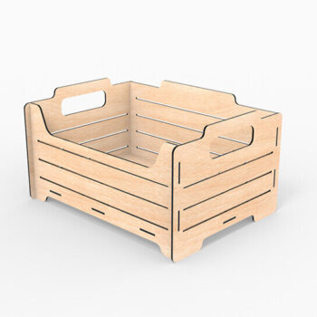 Intra απο ξύλο plywood 3mm-4mm πάχος – Αρχείο κοπής λέιζερ με δυνατότητα στοίβαξης κουτιού αποθήκευσης Δίασταση  20x20 cm INTRAFABR-105145949 - Image 5