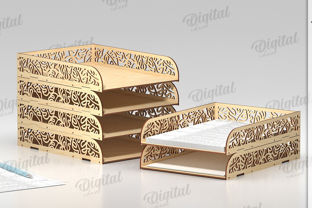 Intra απο ξύλο plywood 3mm-4mm πάχος – Στοίβαγμα δίσκων χαρτιού Δίασταση  20x20 cm INTRAFABR-122198106