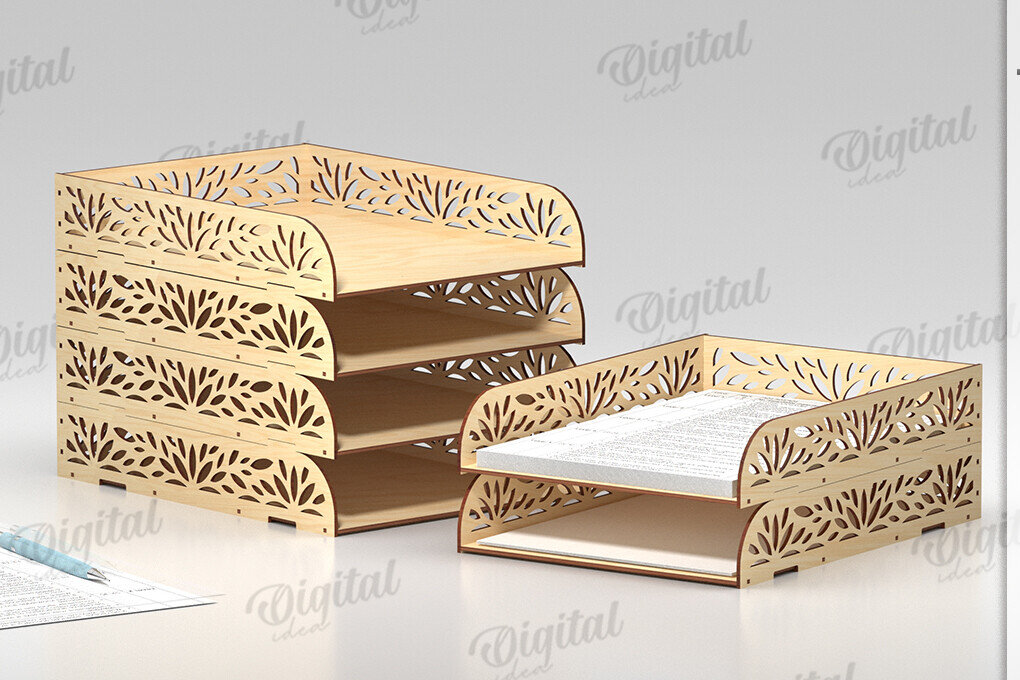 Intra απο ξύλο plywood 3mm-4mm πάχος – Στοίβαγμα δίσκων χαρτιού Δίασταση  20x20 cm INTRAFABR-122198142