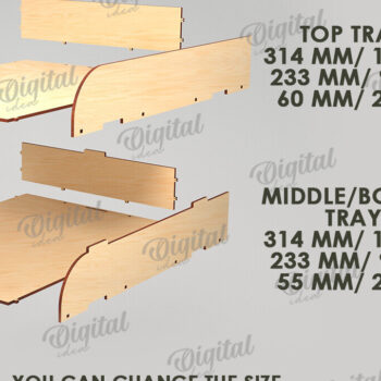 Intra απο ξύλο plywood 3mm-4mm πάχος – Στοίβαγμα δίσκων χαρτιού Δίασταση  20x20 cm INTRAFABR-122198272 - Image 2