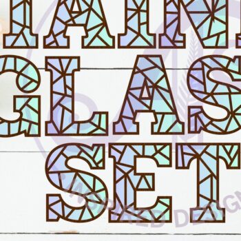 Intra απο ξύλο plywood 3mm-4mm πάχος – Σετ αλφαβήτου από βιτρό. 54 Γράμματα Δίασταση 20x20 cm INTRAFABR-113805208 - Image 1