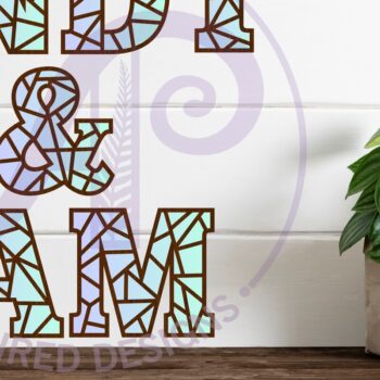 Intra απο ξύλο plywood 3mm-4mm πάχος – Σετ αλφαβήτου από βιτρό. 54 Γράμματα Δίασταση 20x20 cm INTRAFABR-113805208 - Image 2