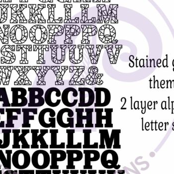 Intra απο ξύλο plywood 3mm-4mm πάχος – Σετ αλφαβήτου από βιτρό. 54 Γράμματα Δίασταση 20x20 cm INTRAFABR-113805208 - Image 5