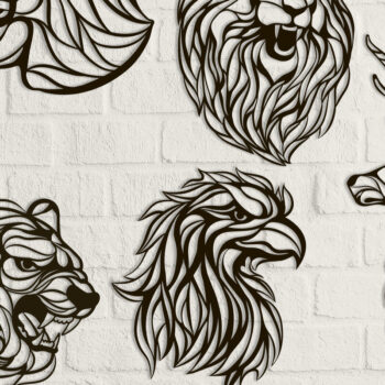 Intra απο ξύλο plywood 3mm-4mm πάχος – Ζώα από βιτρό Δίασταση  20x20 cm INTRAFABR-14290560 - Image 1