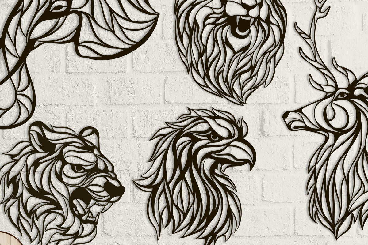 Intra απο ξύλο plywood 3mm-4mm πάχος – Ζώα από βιτρό Δίασταση  20x20 cm INTRAFABR-14290560