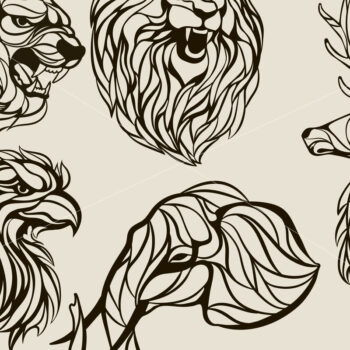 Intra απο ξύλο plywood 3mm-4mm πάχος – Ζώα από βιτρό Δίασταση  20x20 cm INTRAFABR-14290560 - Image 4