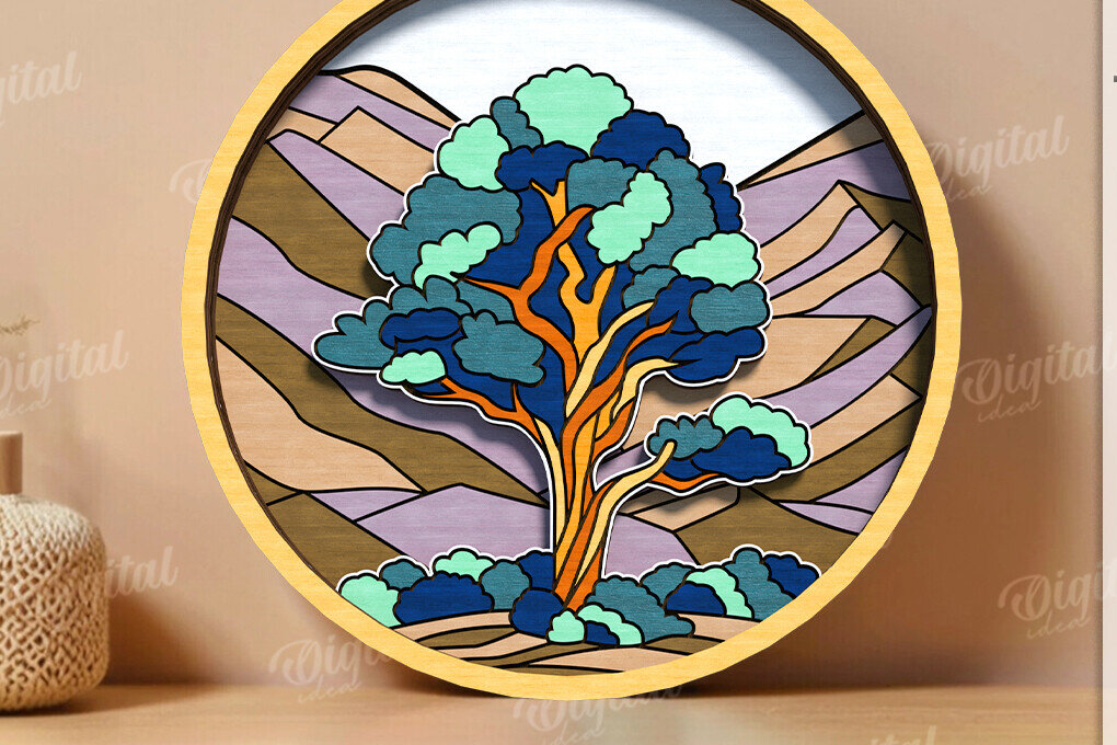 Intra απο ξύλο plywood 3mm-4mm πάχος – Βιτρό Nature ντεκόρ τοίχου με λέιζερ Δίασταση  40x30 cm INTRAFABR-123090845