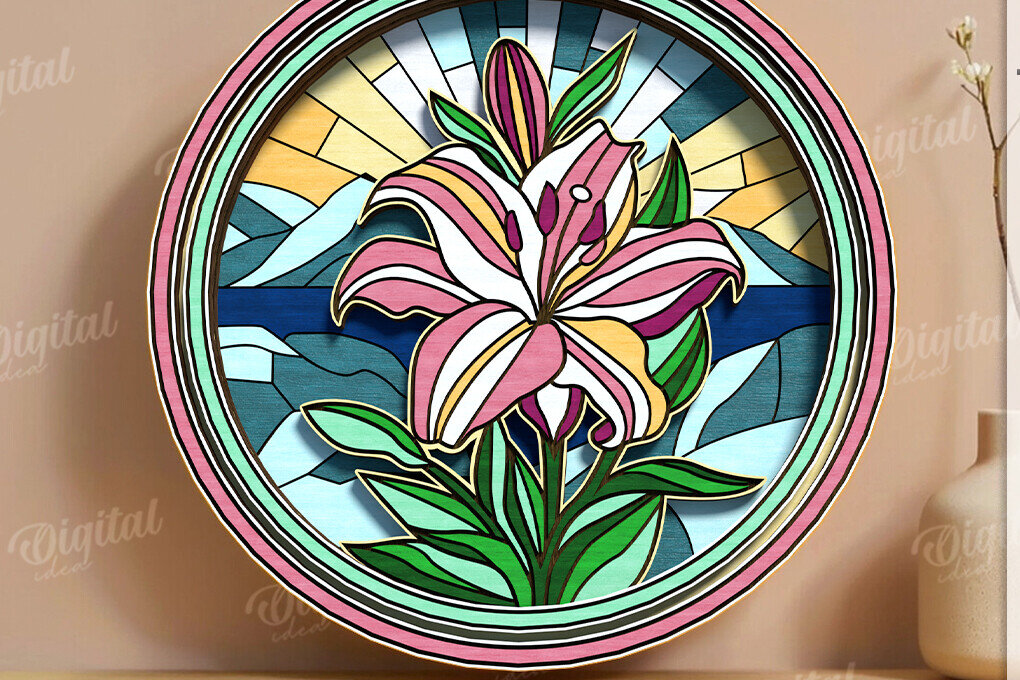 Intra απο ξύλο plywood 3mm-4mm πάχος – Βιτρό Nature ντεκόρ τοίχου με λέιζερ Δίασταση  40x30 cm INTRAFABR-123090796