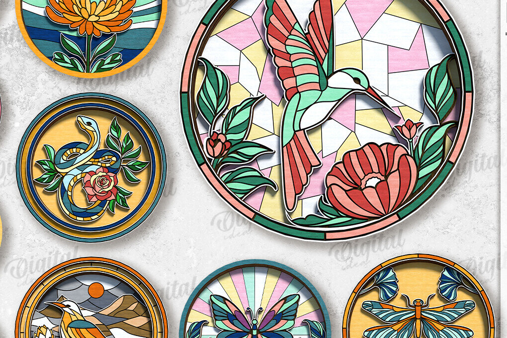 Intra απο ξύλο plywood 3mm-4mm πάχος – Βιτρό Nature ντεκόρ τοίχου με λέιζερ Δίασταση  40x30 cm INTRAFABR-122956507