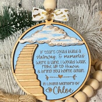 Intra απο ξύλο plywood 3mm-4mm πάχος – Στολίδι αναμνηστικών σκαλοπατιών στον ουρανό Δίασταση  20x20 cm INTRAFABR-44636353 - Image 2