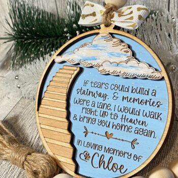 Intra απο ξύλο plywood 3mm-4mm πάχος – Στολίδι αναμνηστικών σκαλοπατιών στον ουρανό Δίασταση  20x20 cm INTRAFABR-44636353 - Image 3