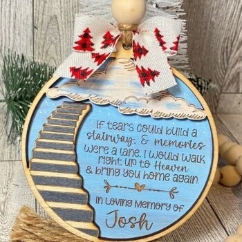 Intra απο ξύλο plywood 3mm-4mm πάχος – Στολίδι αναμνηστικών σκαλοπατιών στον ουρανό Δίασταση  20x20 cm INTRAFABR-44636353 - Image 5